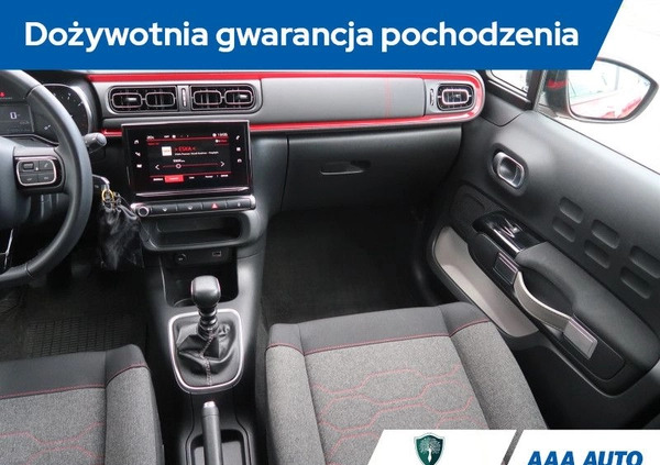 Citroen C3 cena 53000 przebieg: 70038, rok produkcji 2019 z Jasień małe 121